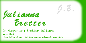 julianna bretter business card